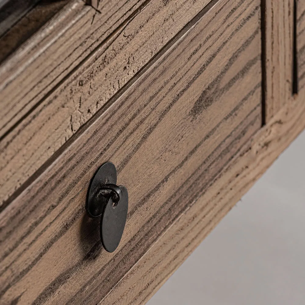 Vitrina 175 x 130CM de madera de olmo TARTU - Imagen 7