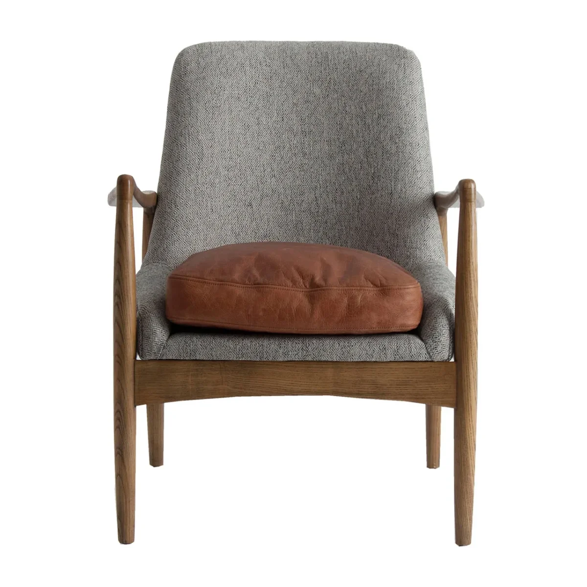 Sillón de madera y cuero Elati - Imagen 7