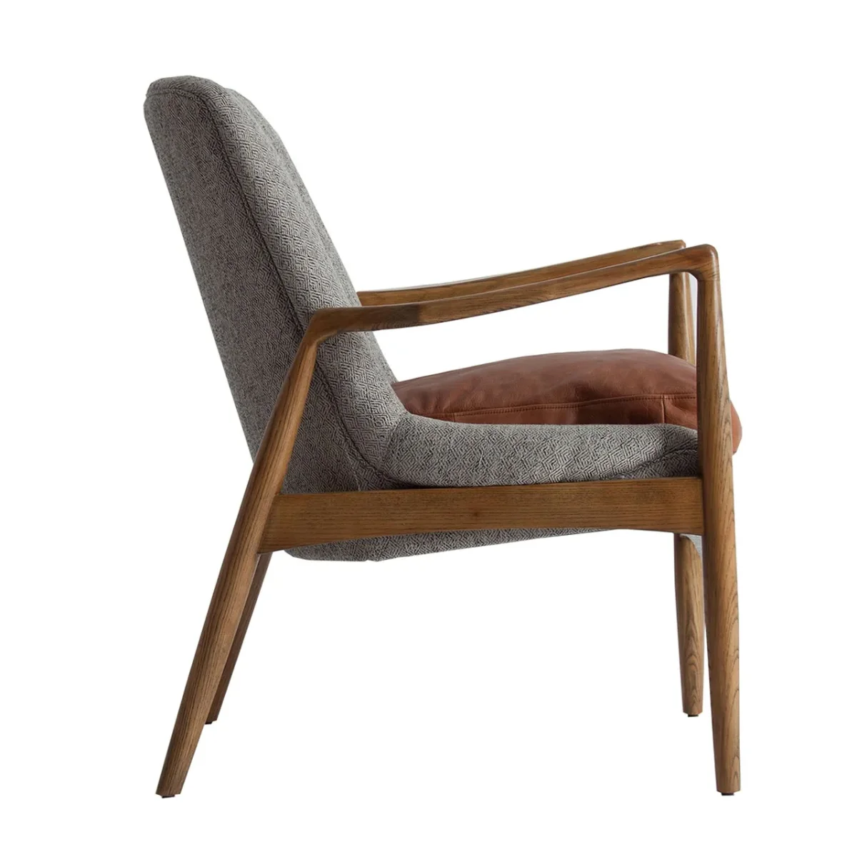 Sillón de madera y cuero Elati - Imagen 6