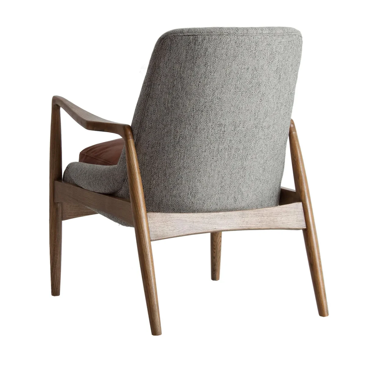 Sillón de madera y cuero Elati - Imagen 5