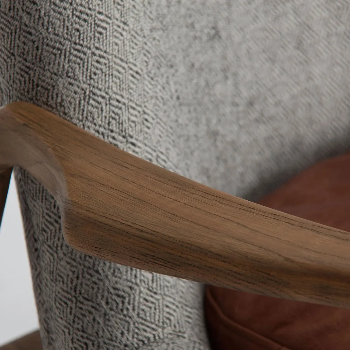 Sillón de madera y cuero Elati - Imagen 4