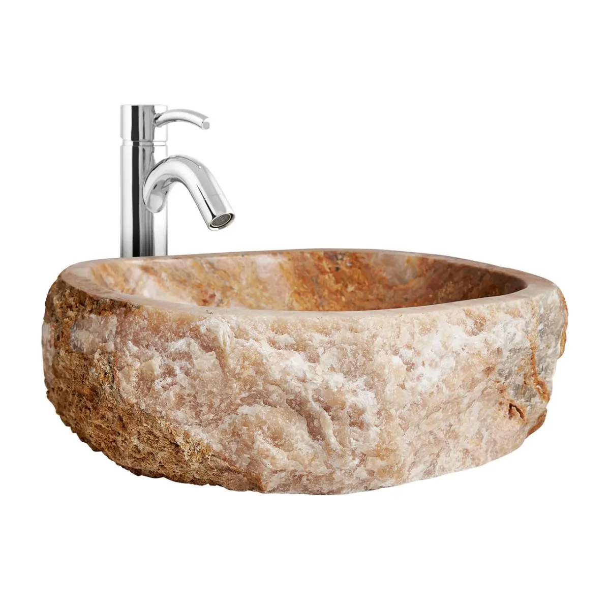 Lavabo de ónix color crema Fiona - Imagen 2