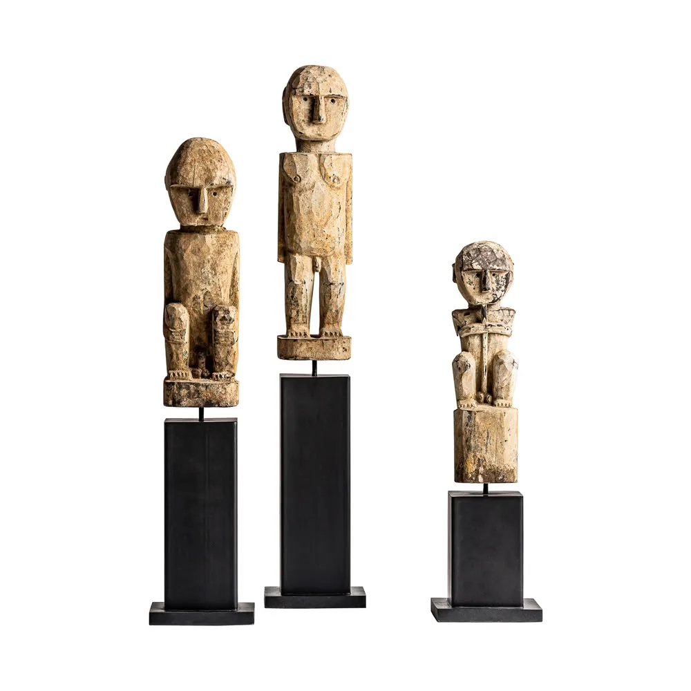Figura de madera étnica - Imagen 5