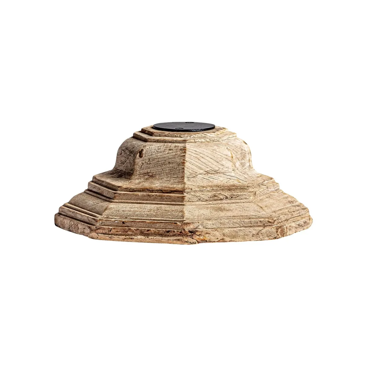 Portavela de madera de teka 33x33x28 cm Dhobley - Imagen 5