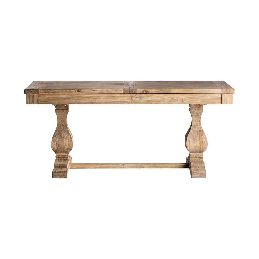Mesa extensible 180-240 cm Berca de madera rústica - Imagen 4