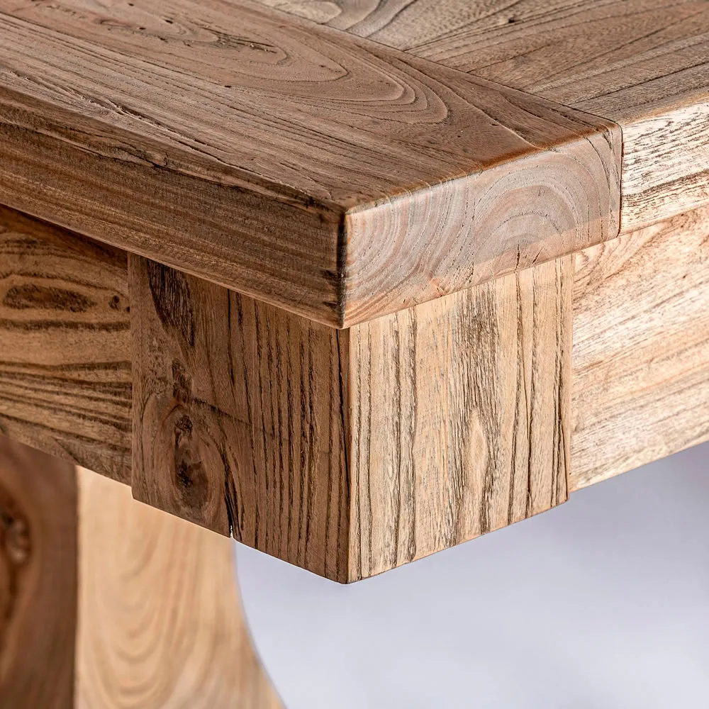 Mesa extensible 180-240 cm Berca de madera rústica - Imagen 3