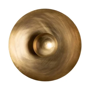 Aplique de pared dorado