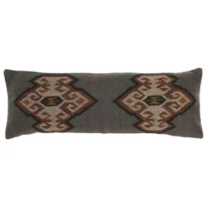 Cojín kilim de lana y yute 30X85