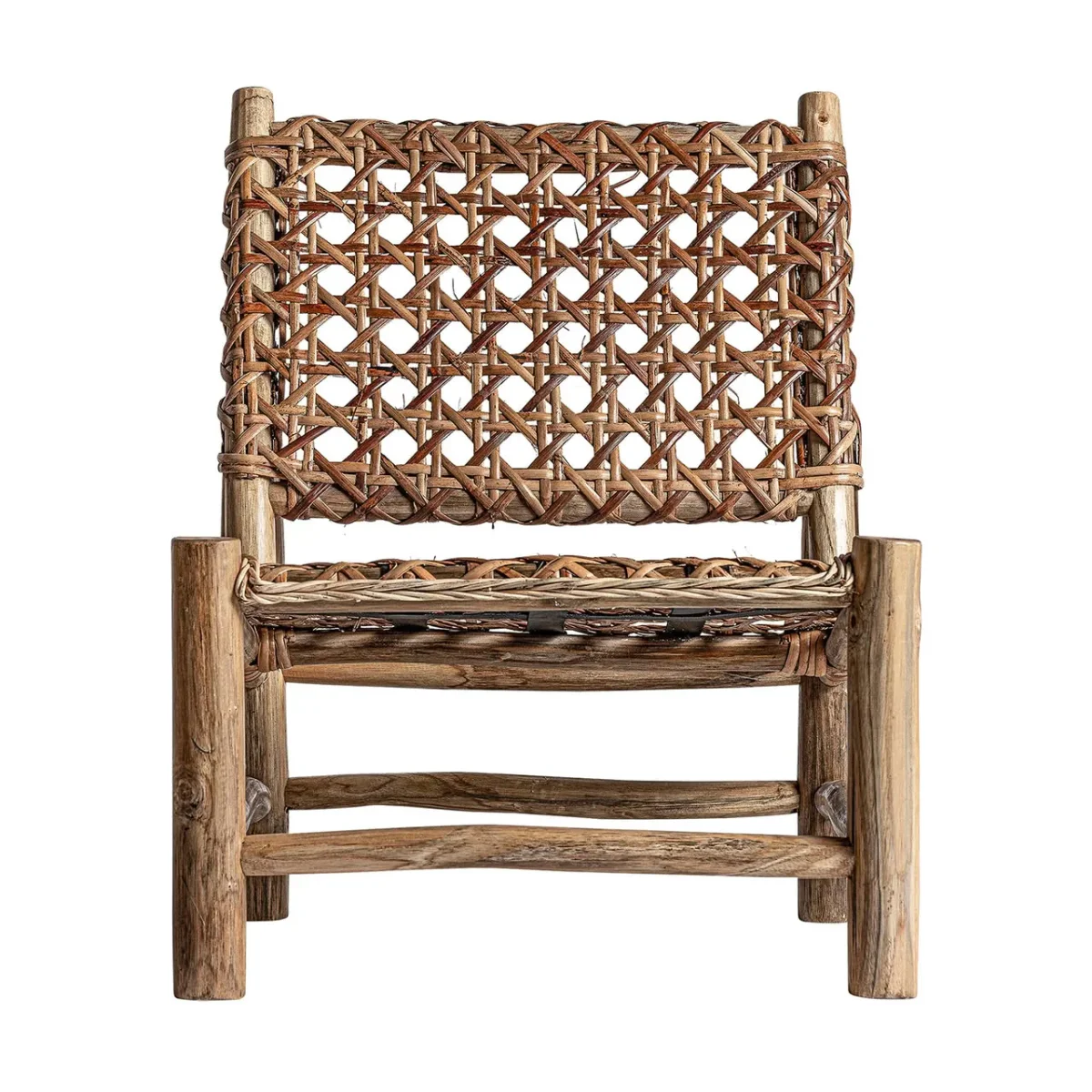 Sillón de madera y ratán Luban - Imagen 3