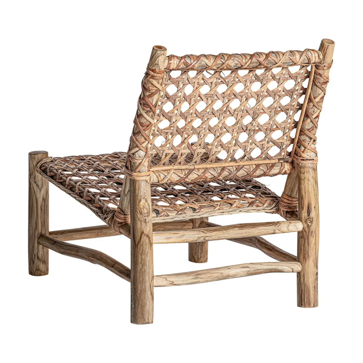 Sillón de madera y ratán Luban - Imagen 5