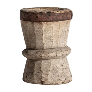 Figura decorativa de estilo étnico en madera okhali