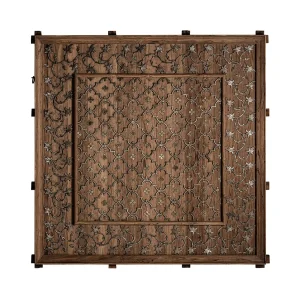Panel decorativo artesanal de madera 183×183 cm