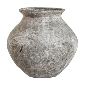 Jarrón Krisse de color gris envejecido
