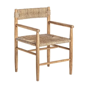 Sillón de teca y fibra Manhula
