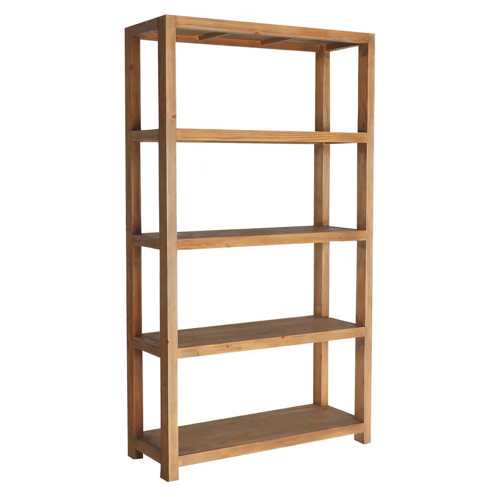 Librería Udine de madera de olmo