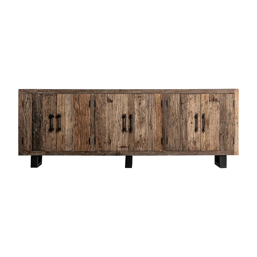 Aparador hierro y madera robusta 254cm Carrik