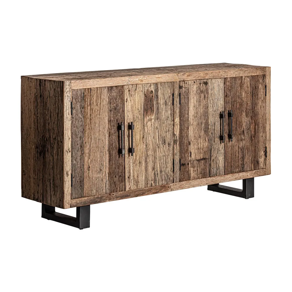 Aparador 180cm madera reciclada y metal Carrik - Imagen 3