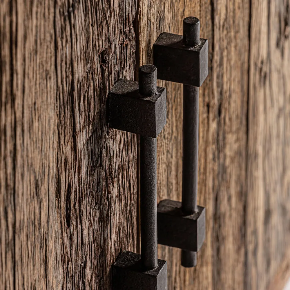Aparador 180cm madera reciclada y metal Carrik - Imagen 6