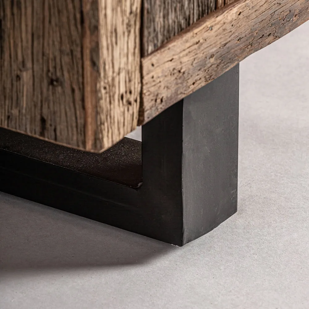 Aparador 180cm madera reciclada y metal Carrik - Imagen 8