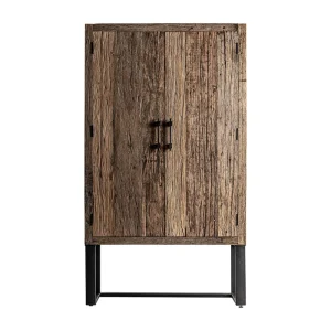 Armario Carrik 188 cm de madera recuperada y metal
