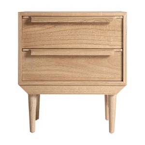 Mesita de noche Nyry de madera de mindi