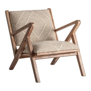 Sillón de madera y yute Elgin