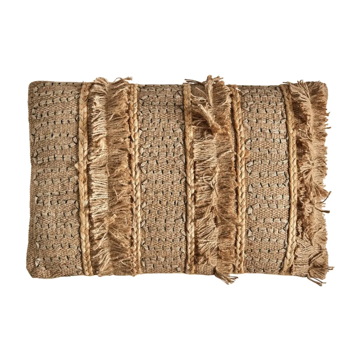 Cojín de yute con acabado kilim Elgin - Imagen 2
