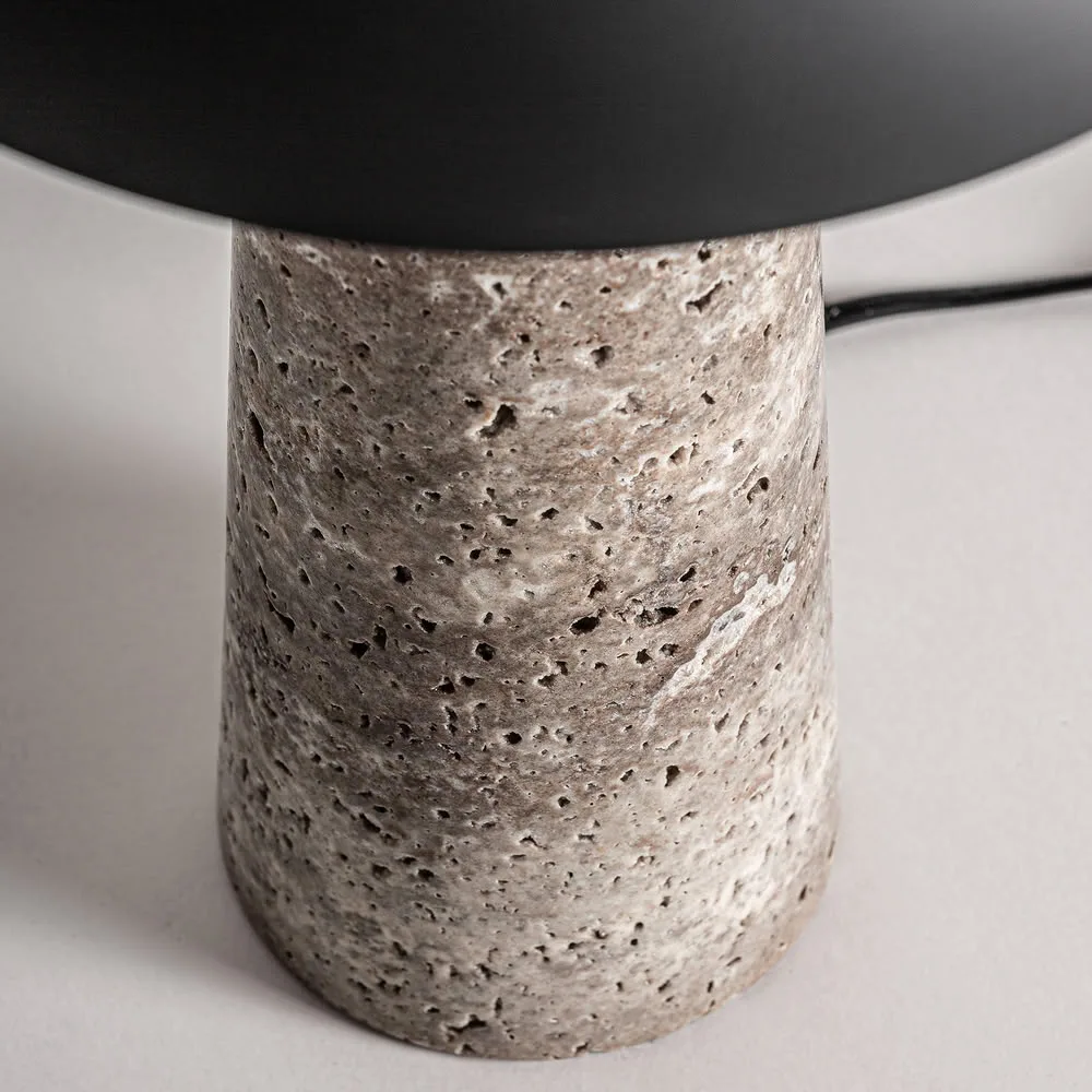 Lámpara de mesa de mármol y hierro Eymet - Imagen 3