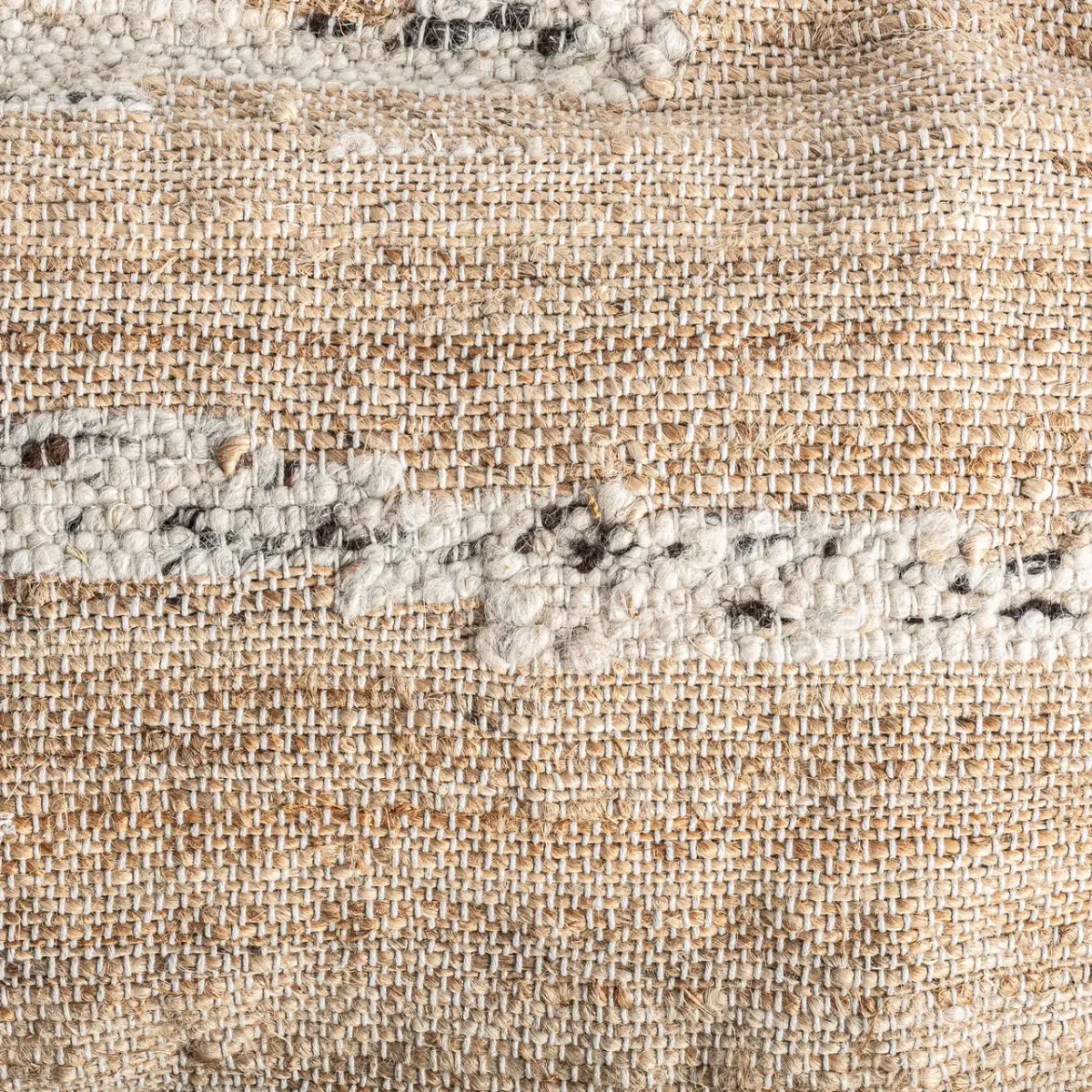 Cojín de yute, lana y fibras naturales Mittet 90×35 cm - Imagen 4