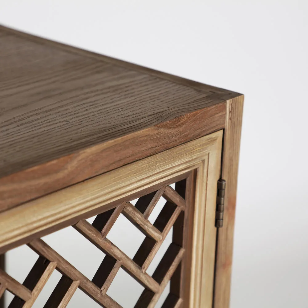 Vitrina modular Melnik de madera de olmo - Imagen 4