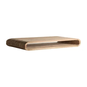 Mesa de centro exterior de teca reciclada Corba 160 cm