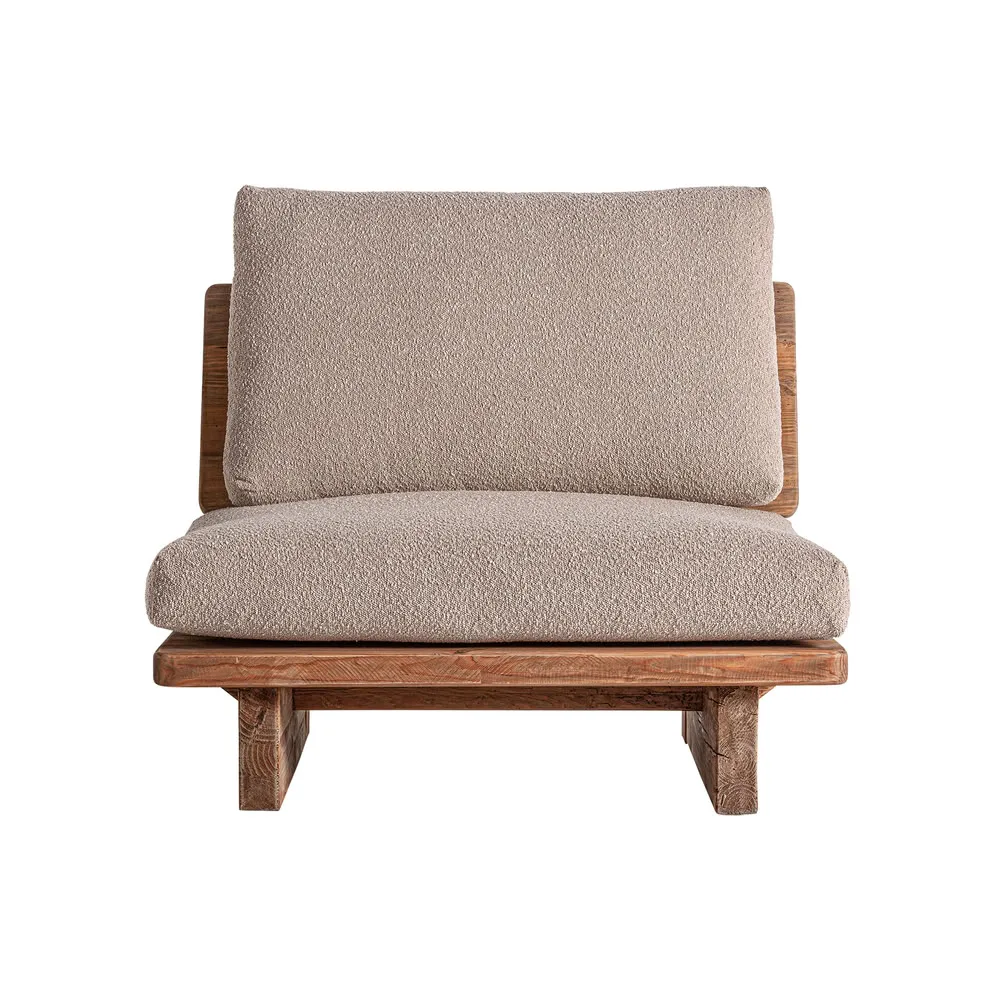 Sillón de madera de pino reciclado Givry - Imagen 4