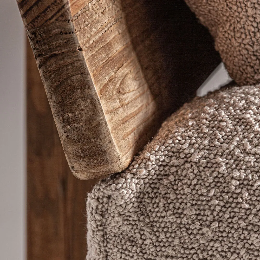 Sillón de madera de pino reciclado Givry - Imagen 7