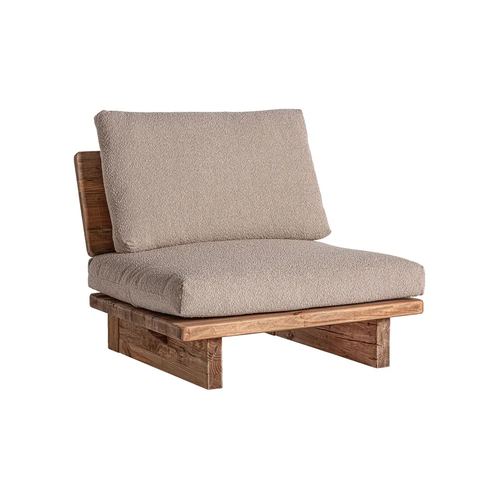 Sillón de madera de pino reciclado Givry - Imagen 2