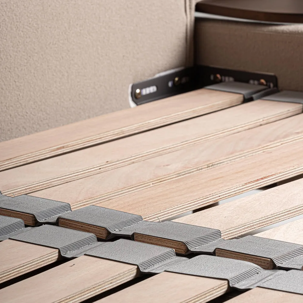 Cama de estilo provenzal de lino y madera Dayton - Imagen 9
