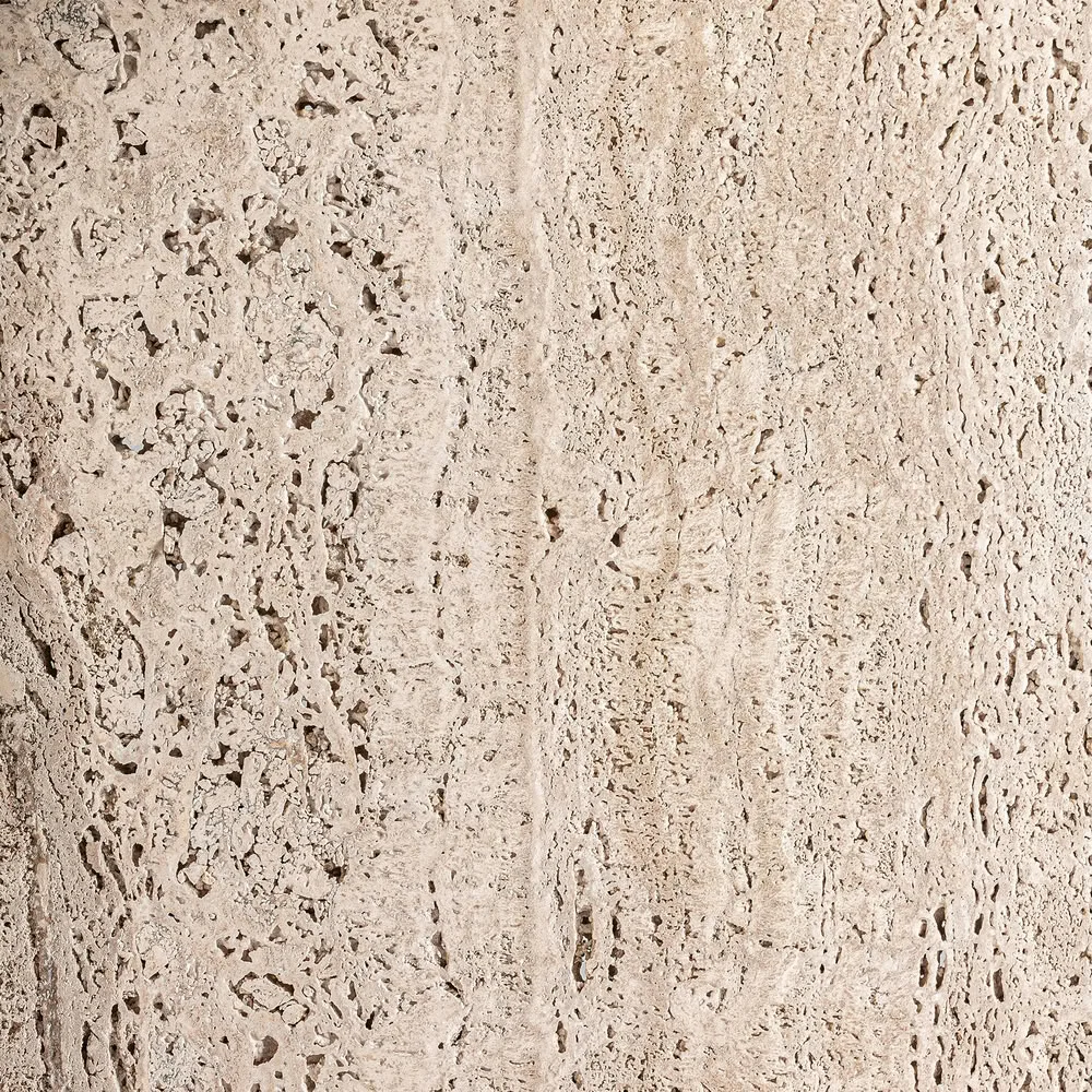 Mesa auxiliar de travertino 50×50 cm Theuville - Imagen 6