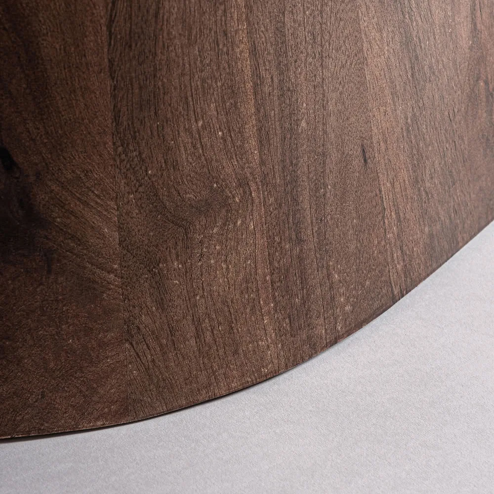 Mesa de comedor de madera y travertino 220 cm Sannum - Imagen 4