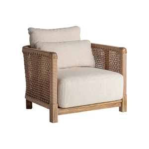 Sillón de teca y cuerda de exterior Trena