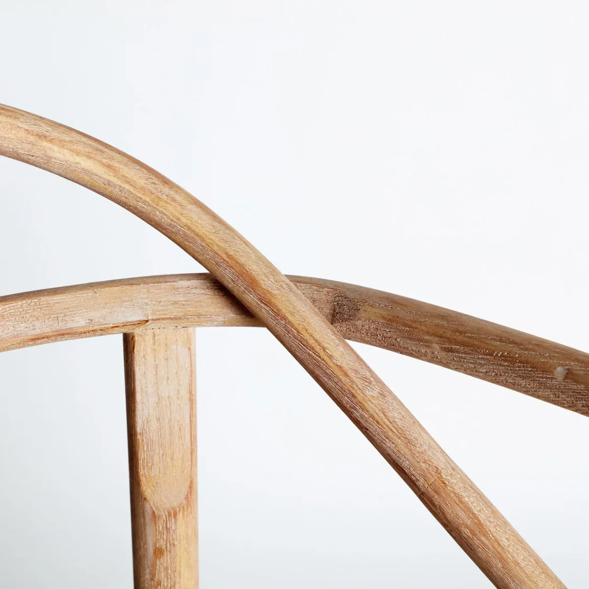 Silla de madera de olmo y lino Yviers - Imagen 7
