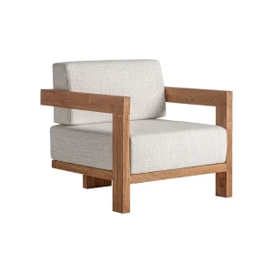 SILLÓN DE TECA RECICLADA DE EXTERIOR BEIGE 85CM TESTA