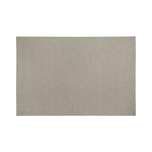 Alfombra de lana y viscosa beige Kalissa 340×230 cm