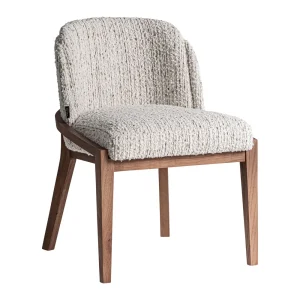 Silla tapizada en beige jaspeado Erbach