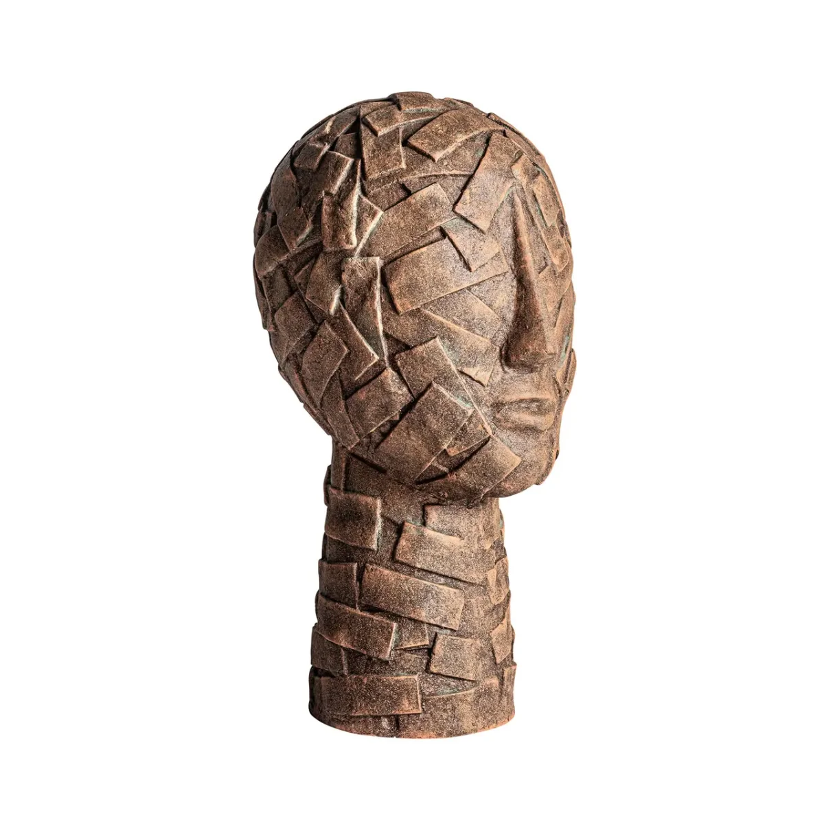 Busto decorativo de papel maché marrón 78 cm Jam