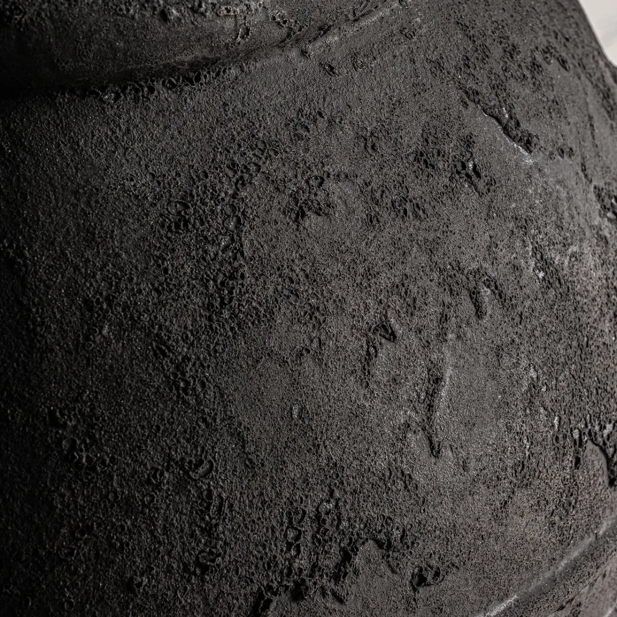 Tinaja de cerámica negra 60 cm Kelyene - Imagen 3