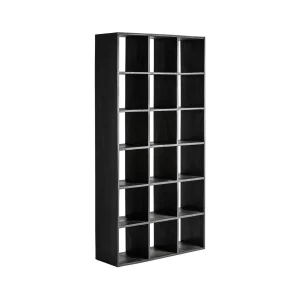 Estantería negra 200 x 100cm de madera de mango Bayereut