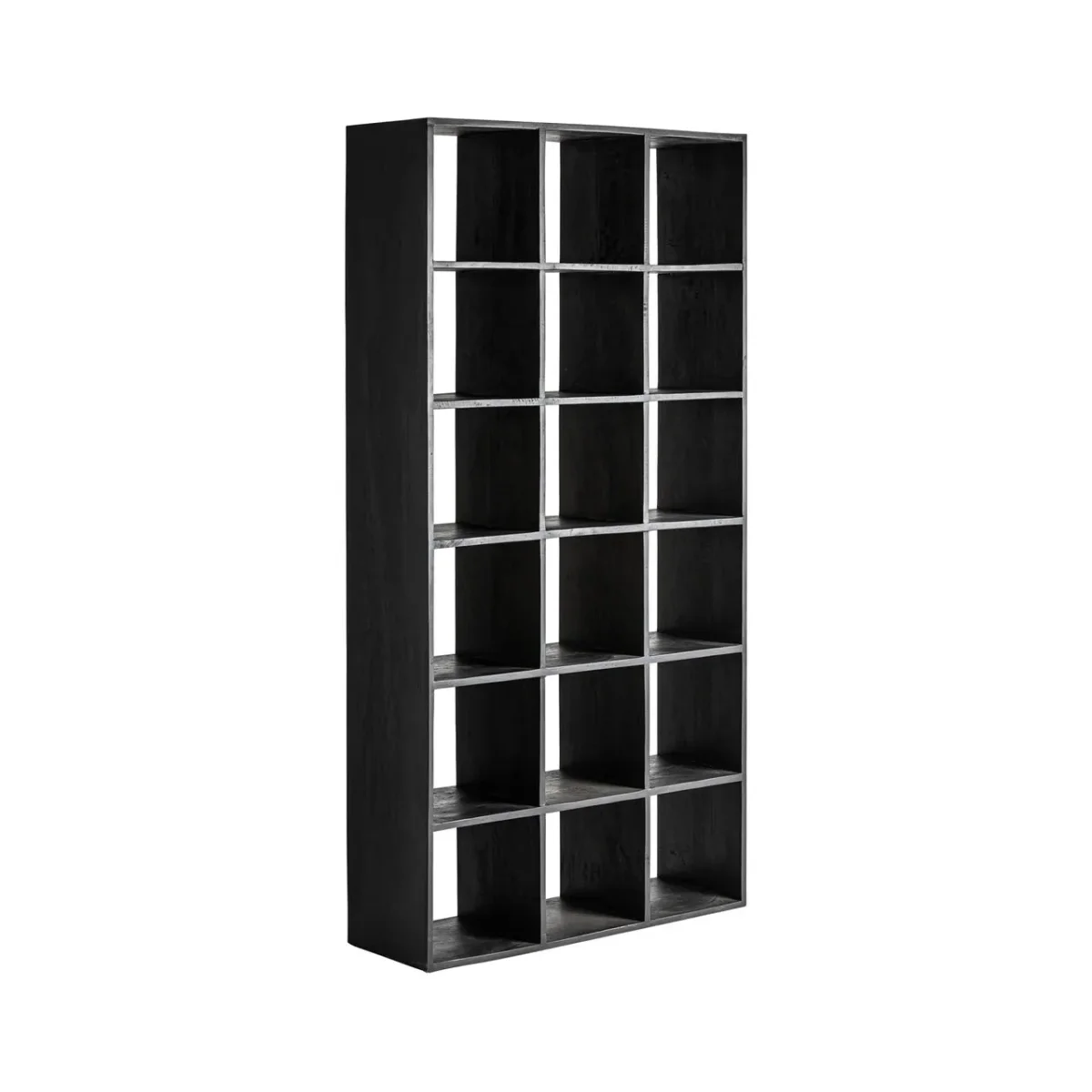 Estantería negra 200 x 100cm de madera de mango Bayereut