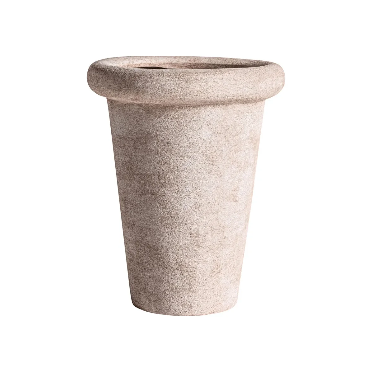 Jarrón de cerámica beige Dolley
