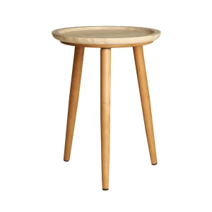 Mesa auxiliar Videix de mármol y madera