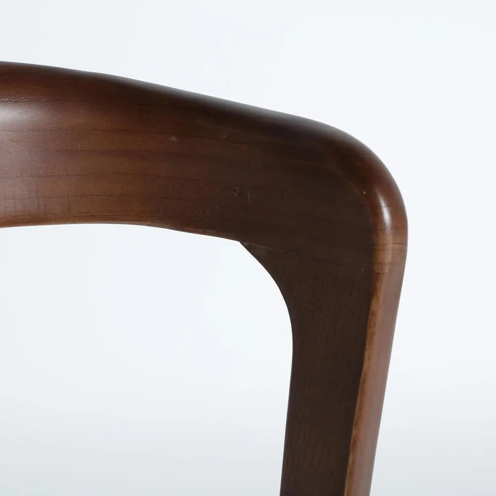 Silla Artix de madera de olmo y lino - Imagen 4