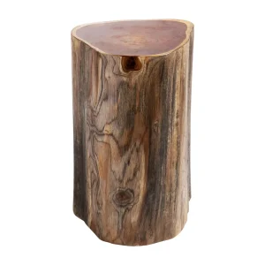 Mesa auxiliar de madera de suar natural Bitche